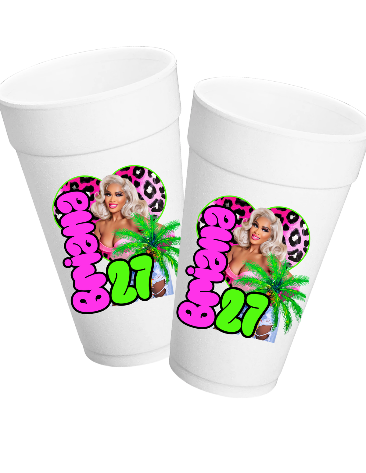 Posh Palm Tropical Party Favor Bundle, Editable Luau Birthday Party Chip Bags Juice Pouch Labels, Instant Digital Download