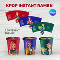 Kpop Instant Ramen Cup Label Template — ZizisDigital Studio