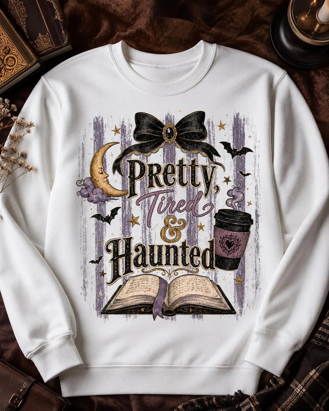Halloween book lover sublimation design, PNG, preview 3 of 7