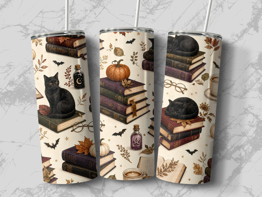 Halloween tumbler wrap design, PNG, preview 3 of 4