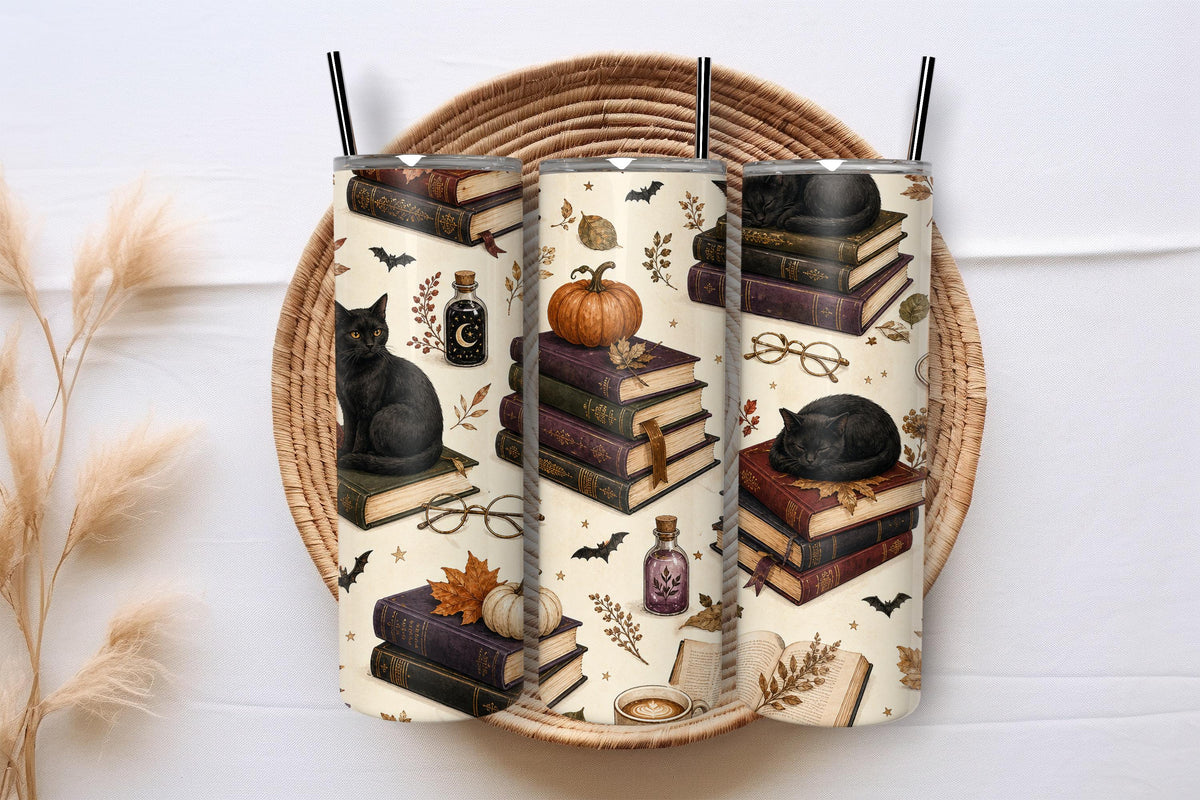 Halloween tumbler wrap design, PNG, preview 2 of 4