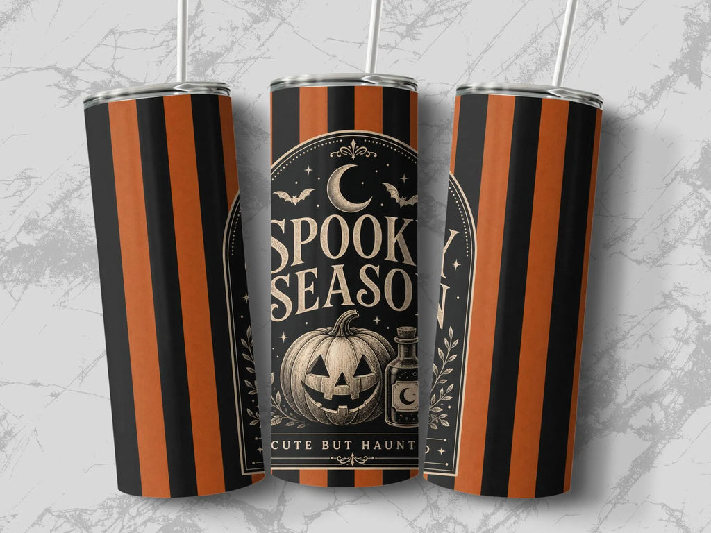 Spooky season tumbler wrap design, PNG, preview 3 of 4