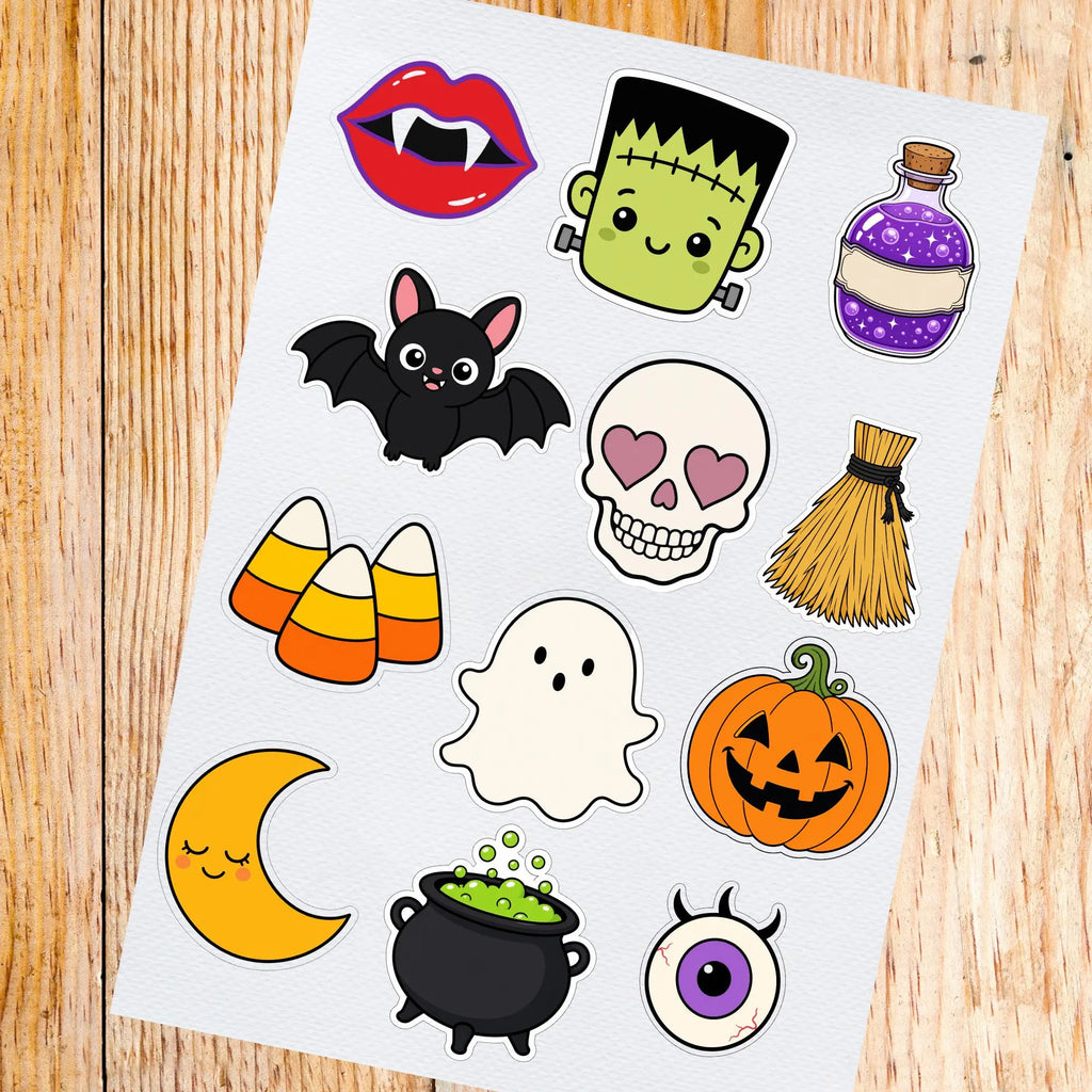 Cute spooky Halloween clipart bundle, PNG, preview 5 of 6