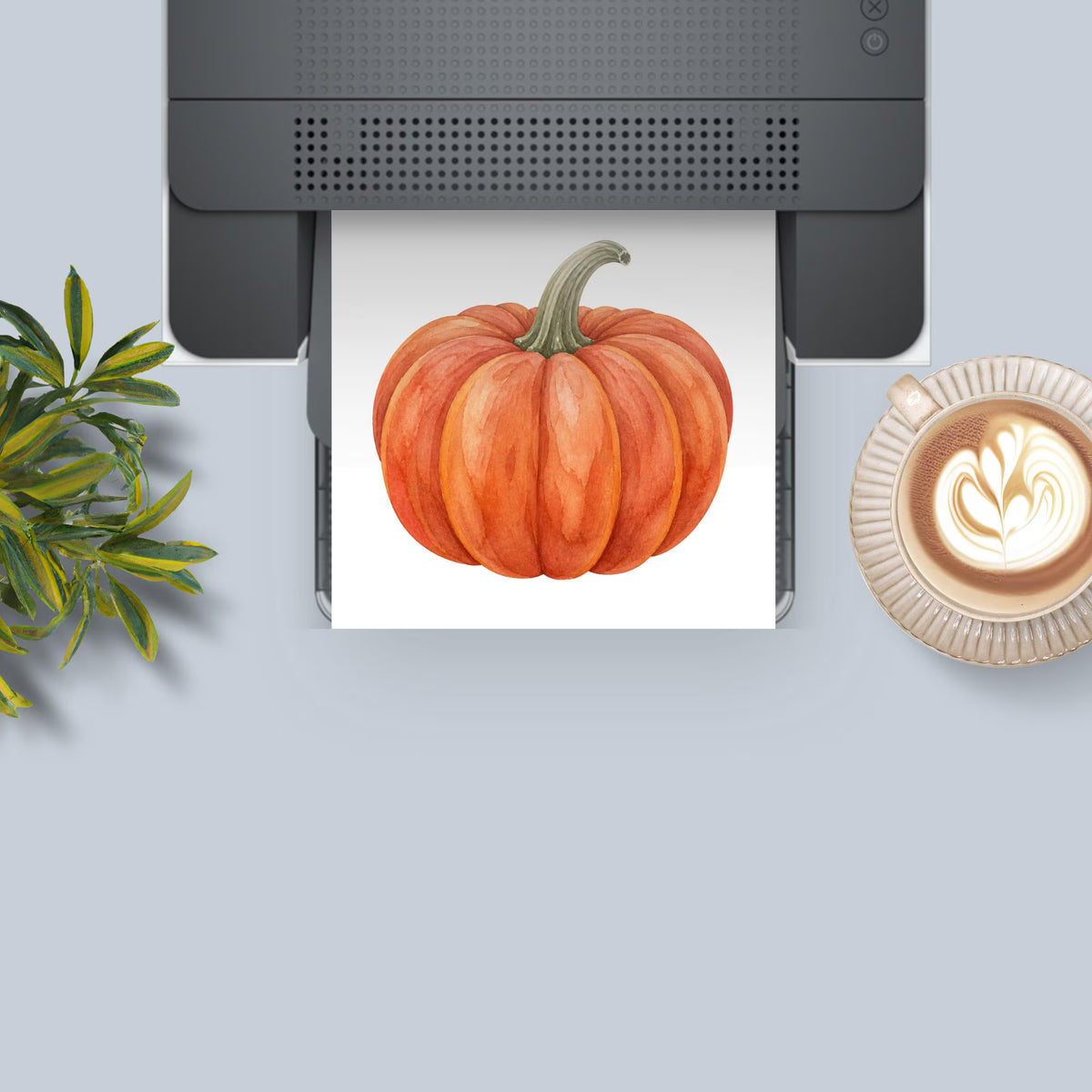 Fall boho watercolor clipart pack, preview 7 of 9