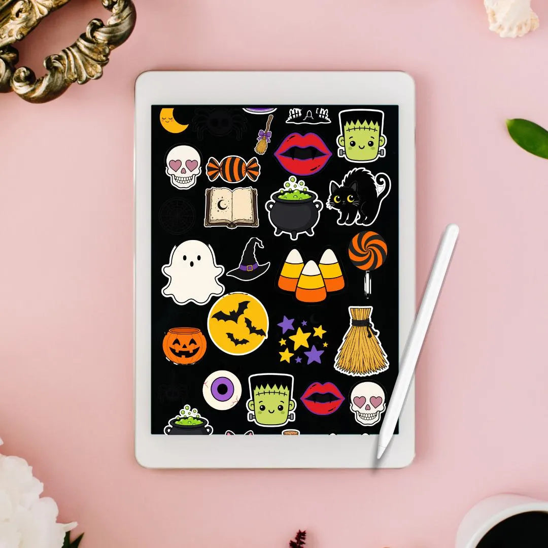 Cute spooky Halloween clipart bundle, PNG, preview 4 of 6