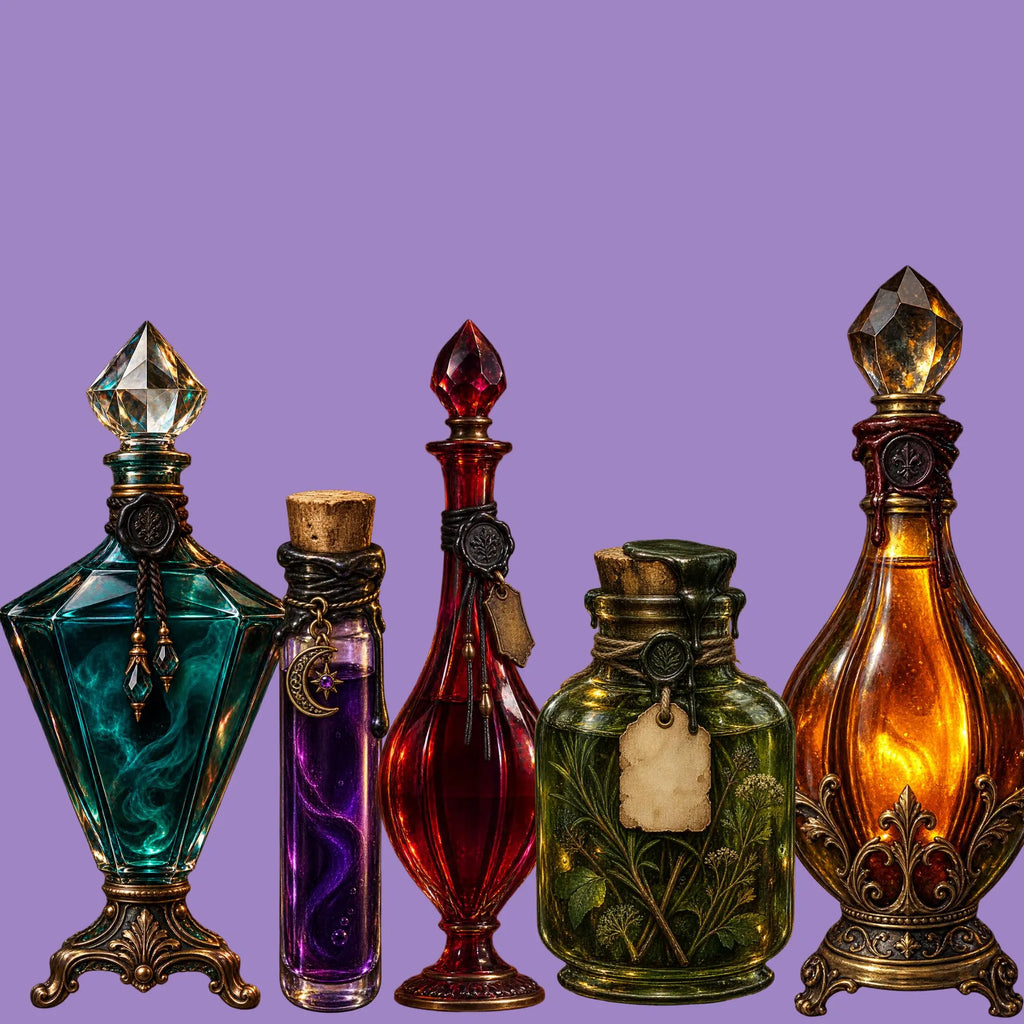 Gothic apothecary clipart bundle, preview 6 of 10
