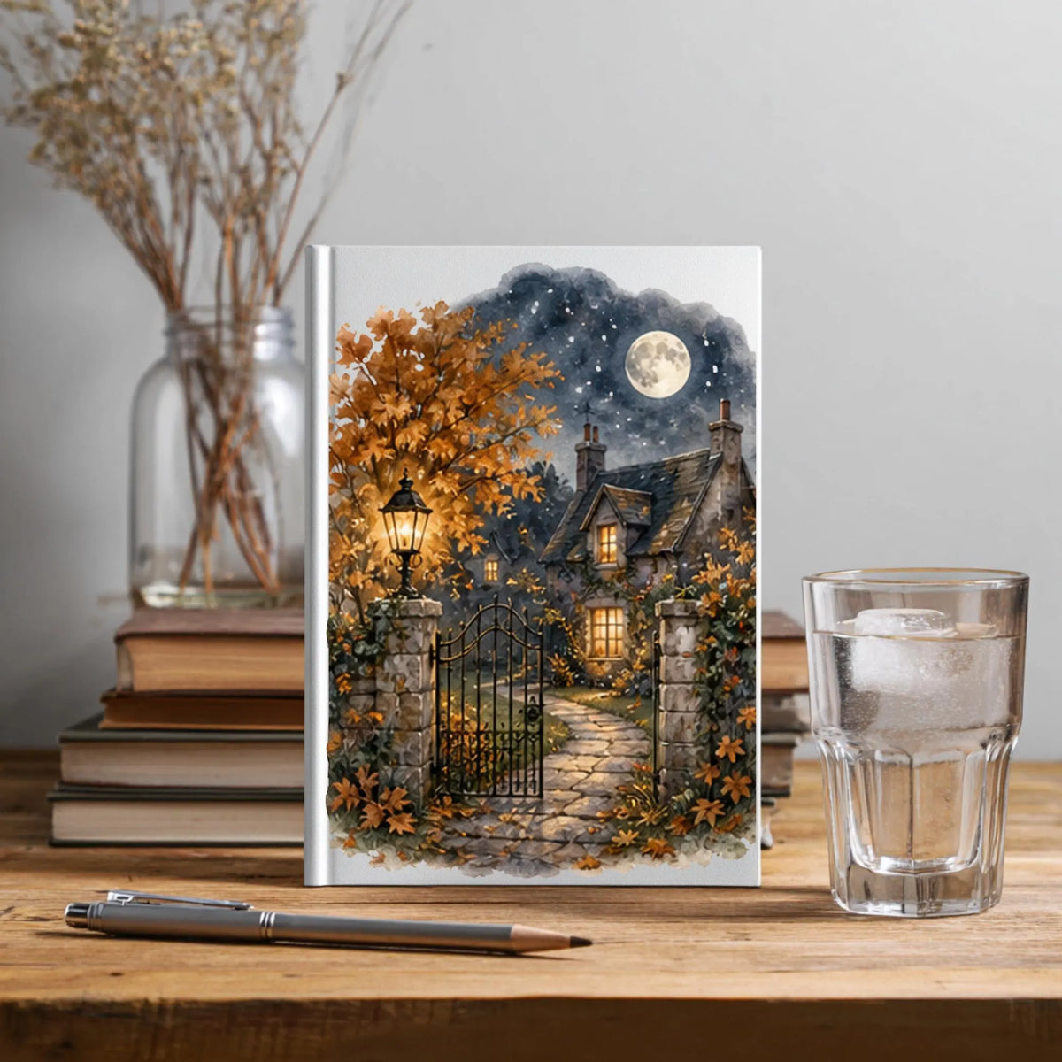 Cozy autumn watercolor clipart bundle, preview 7 of 9