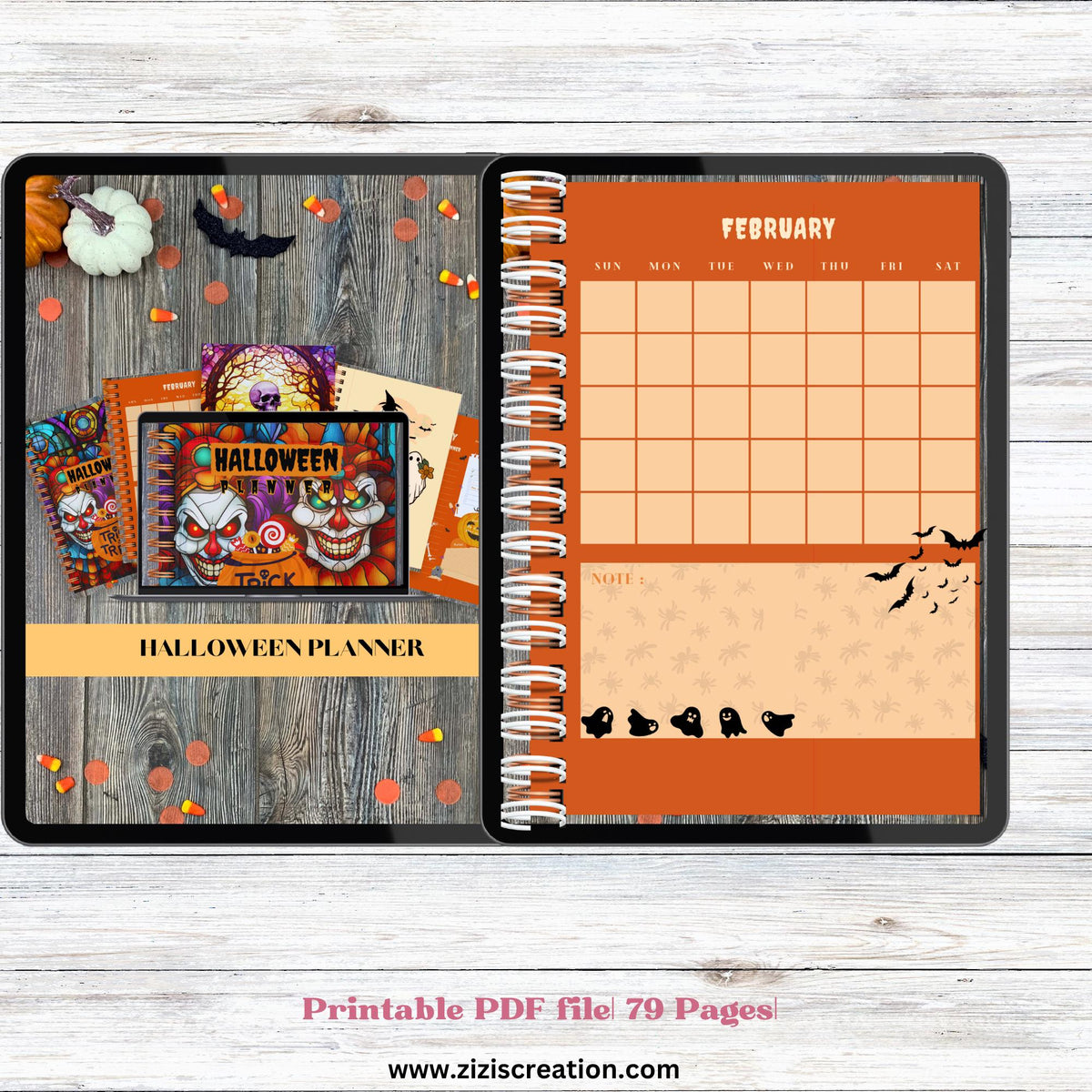 Printable Halloween planner pages, preview 4 of 6
