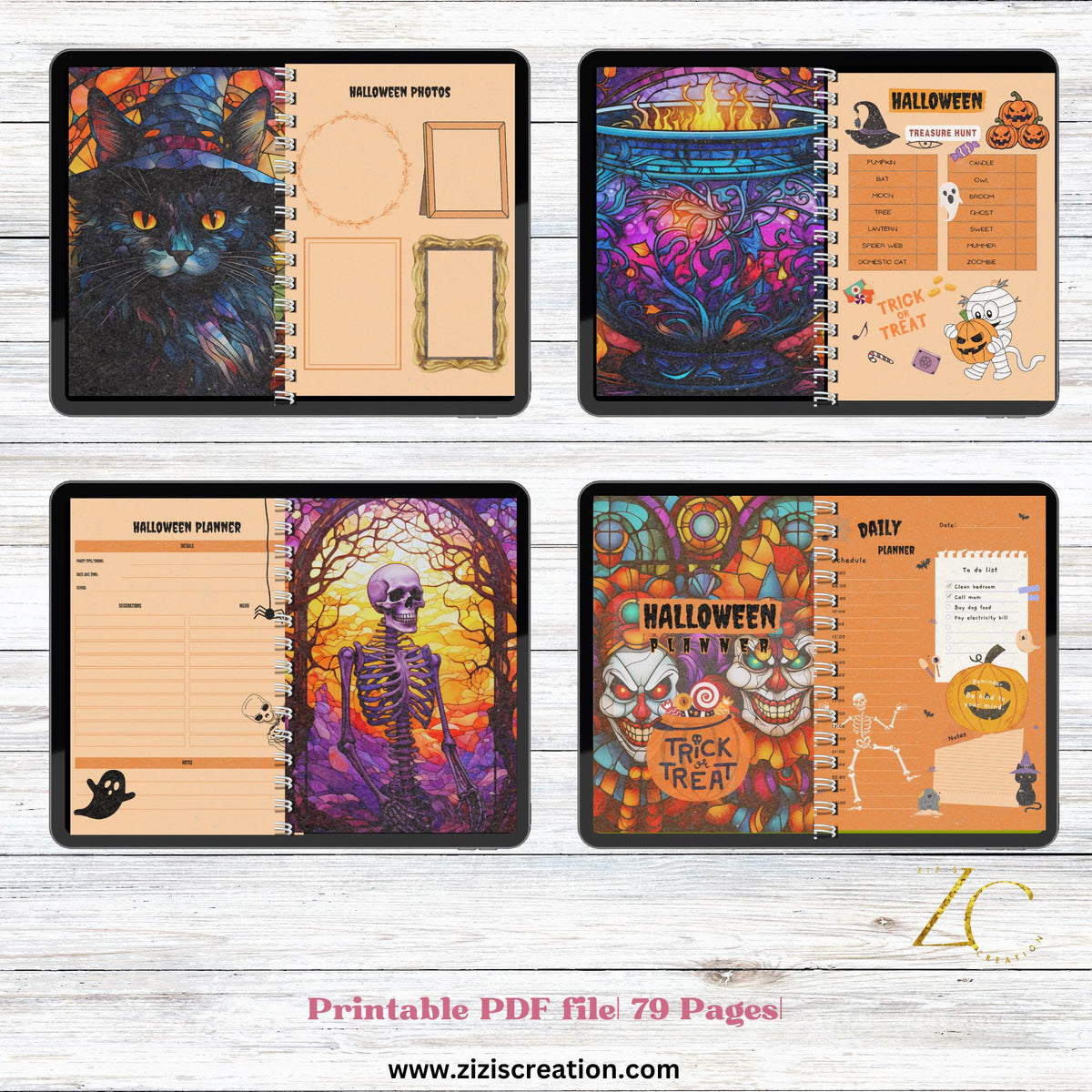 Printable Halloween planner pages, preview 5 of 6
