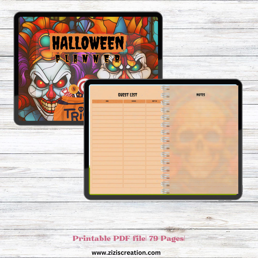 Printable Halloween planner pages, preview 6 of 6