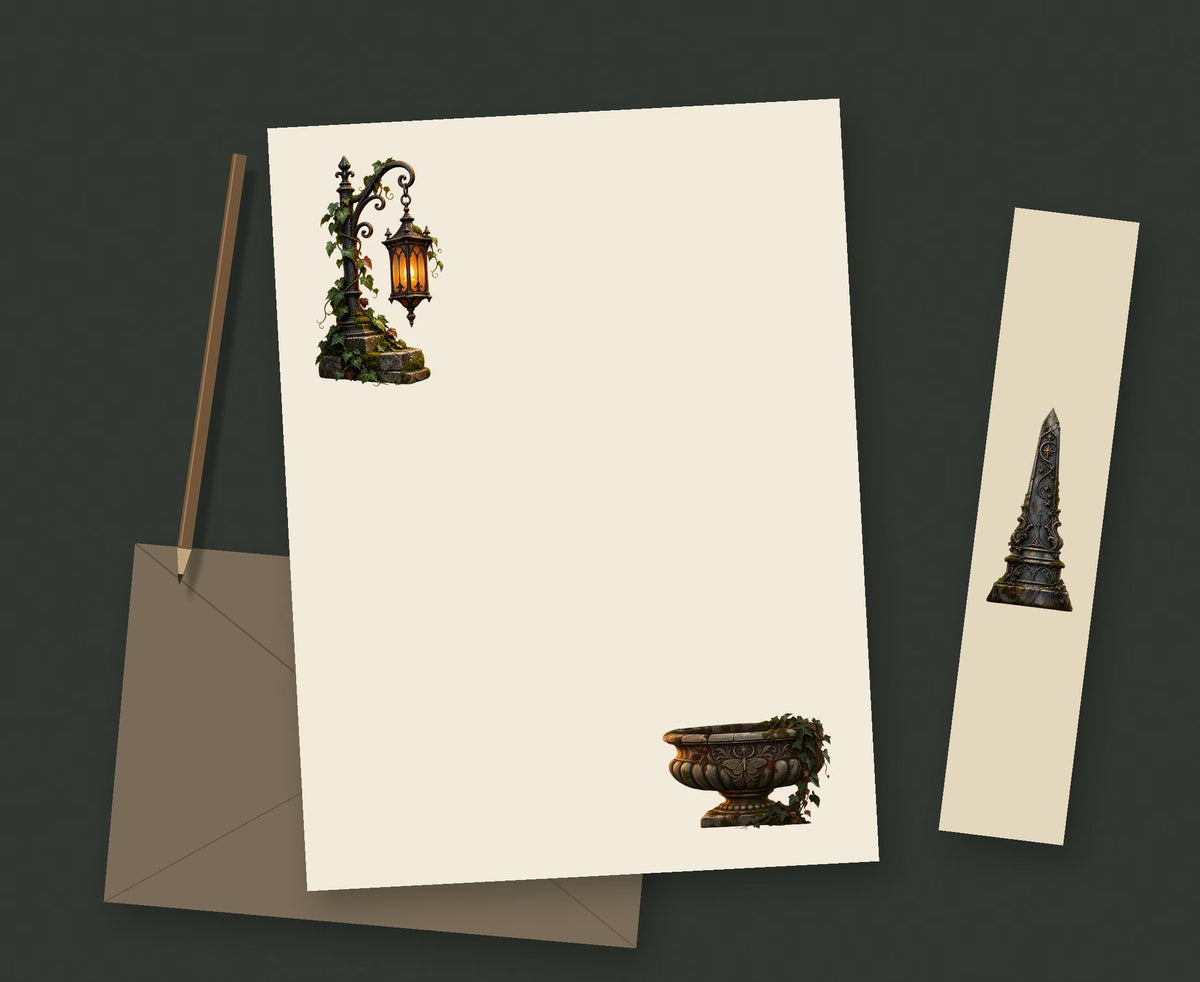 Gothic cemetery clipart bundle, PNG, preview 10 of 12