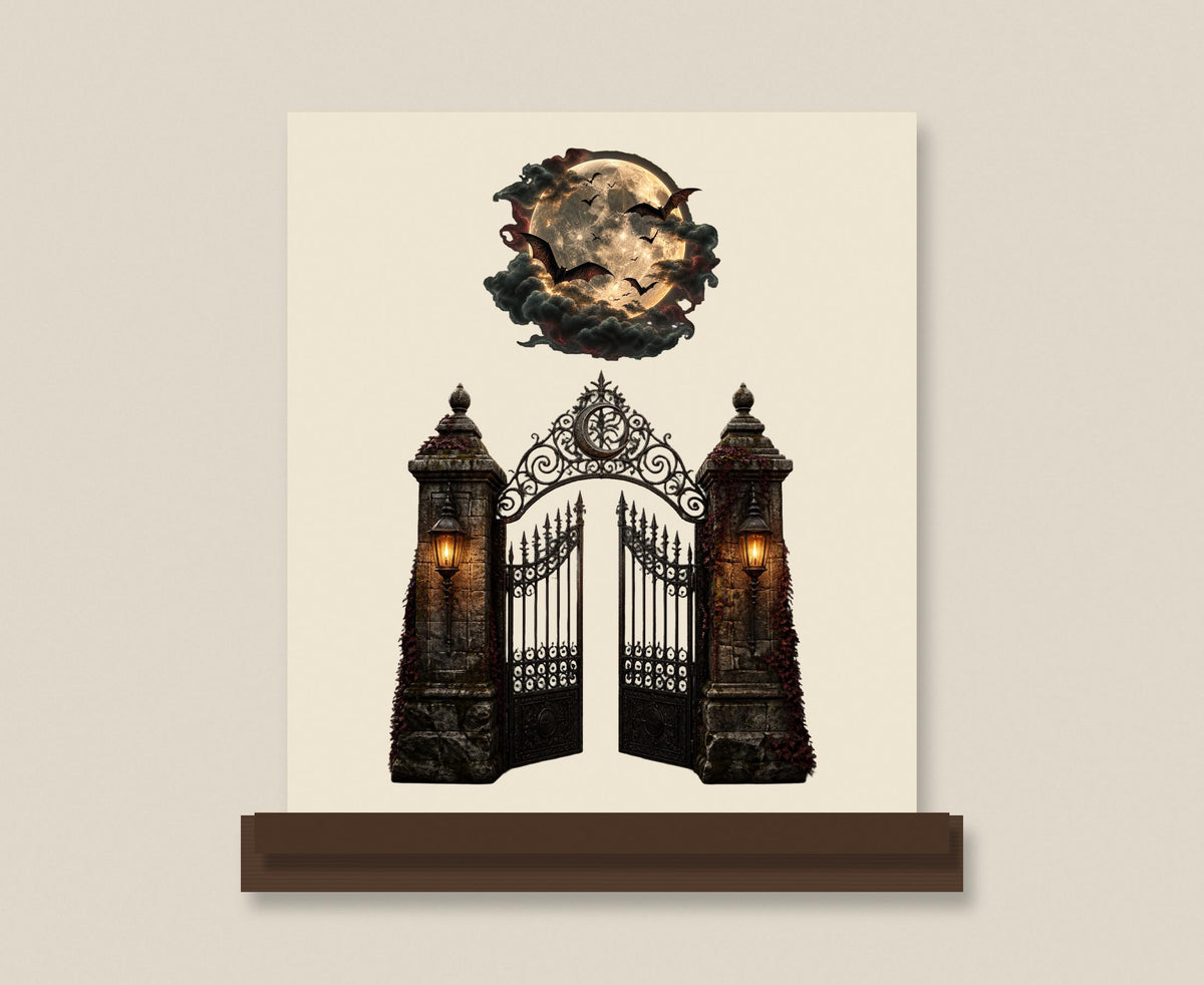 Gothic cemetery clipart bundle, PNG, preview 7 of 12
