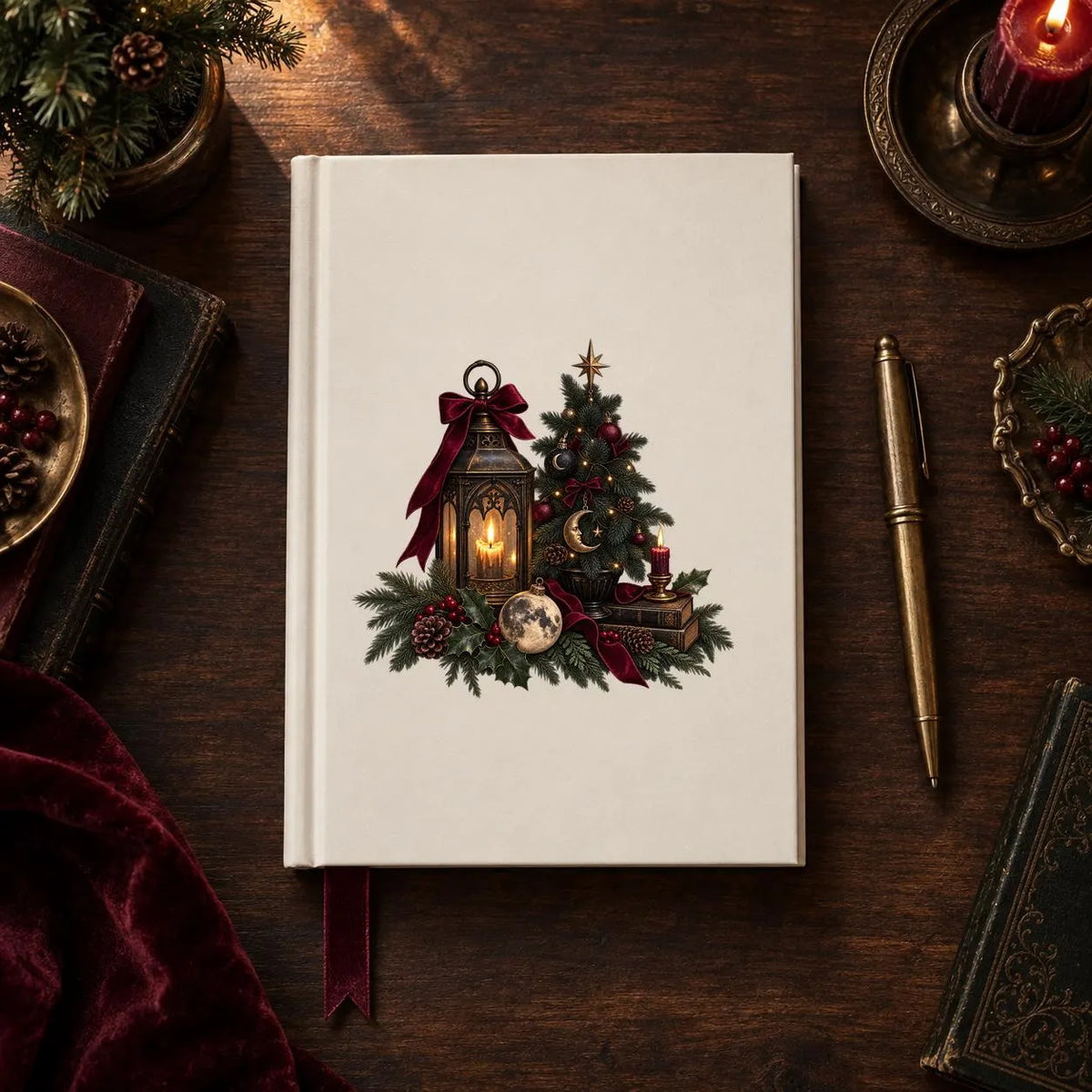 Gothmas gothic Christmas clipart bundle, preview 8 of 12