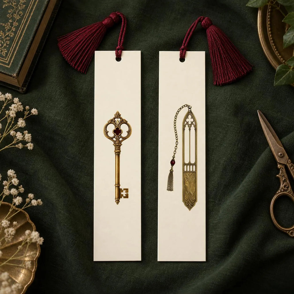 Gothic reading room clipart bundle, preview 7 of 10