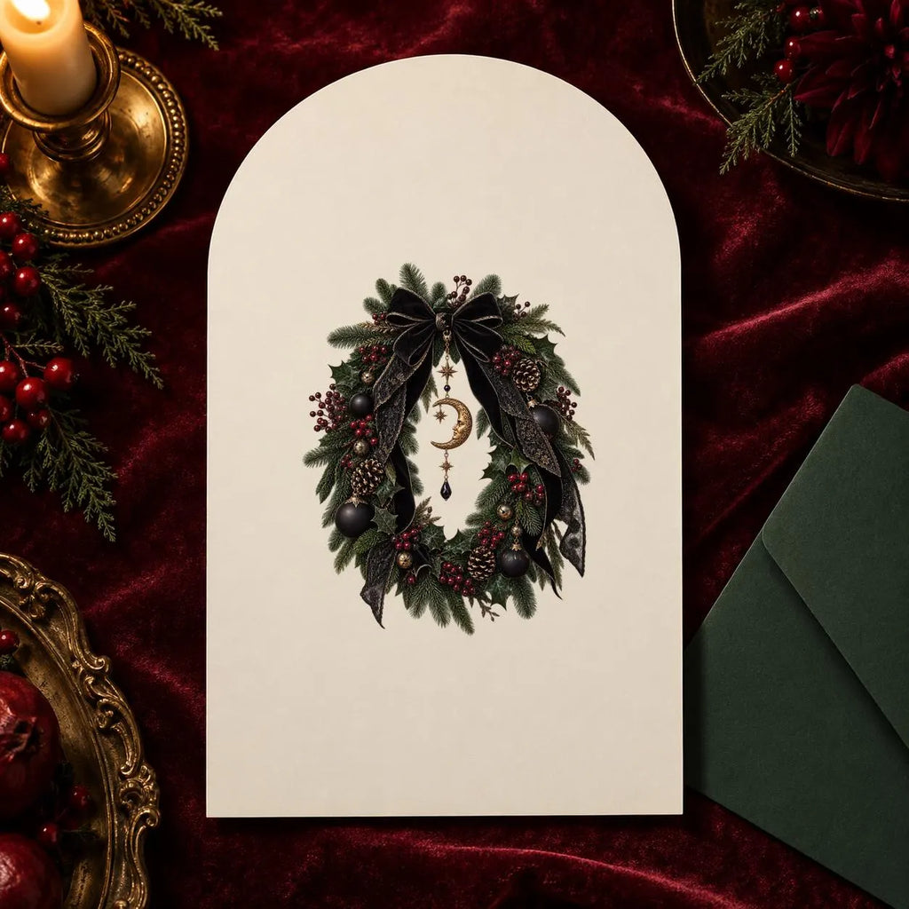 Gothmas gothic Christmas clipart bundle, preview 11 of 12