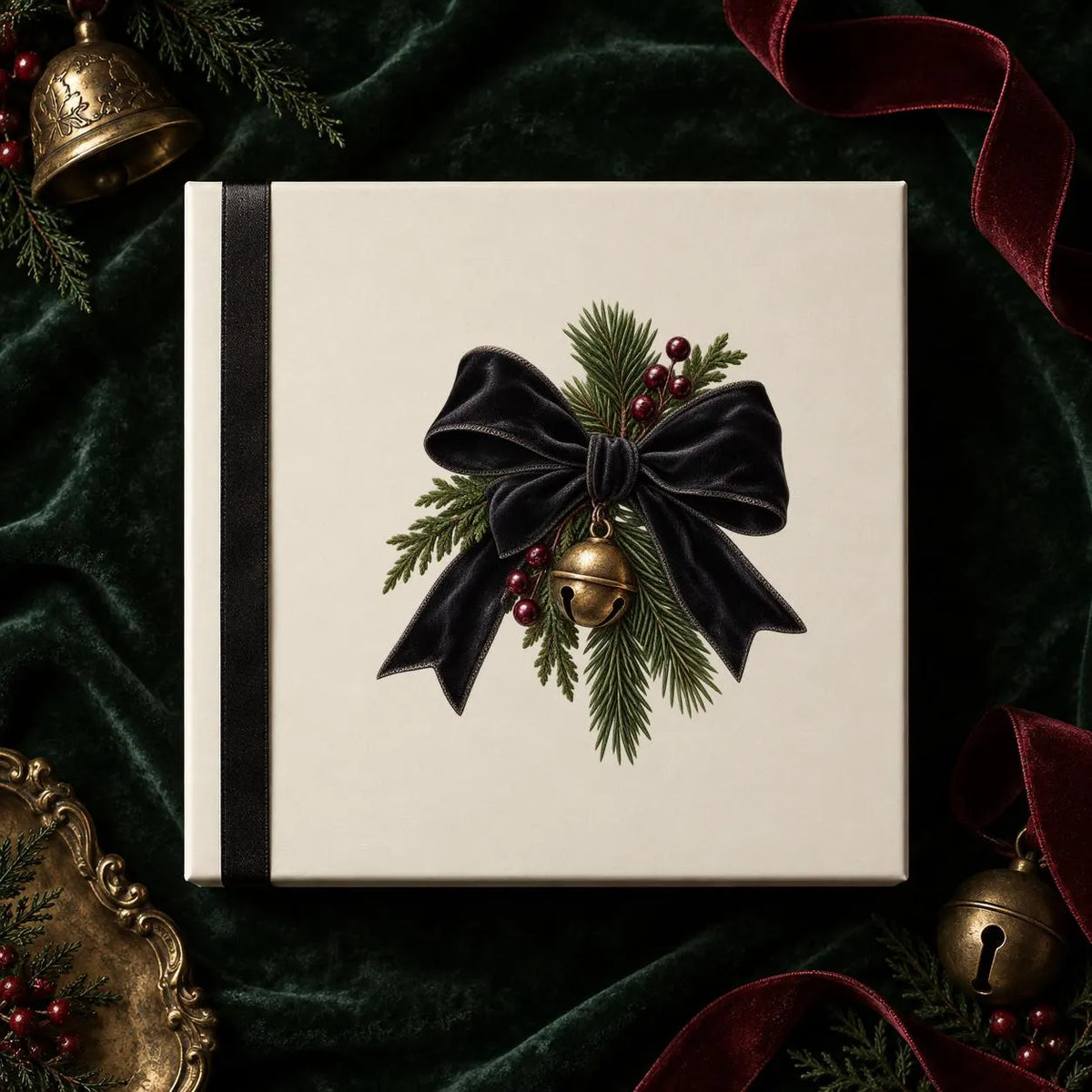 Gothmas gothic Christmas clipart bundle, preview 10 of 12