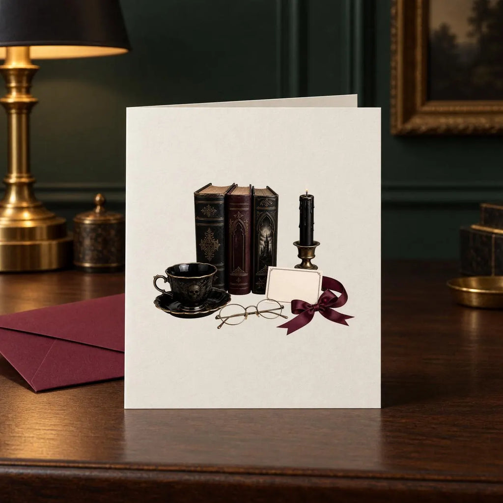 Gothic reading room clipart bundle, preview 10 of 10