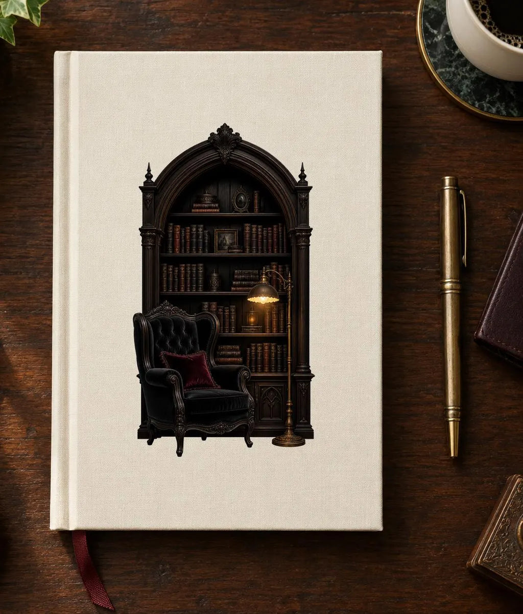 Gothic reading room clipart bundle, preview 9 of 10