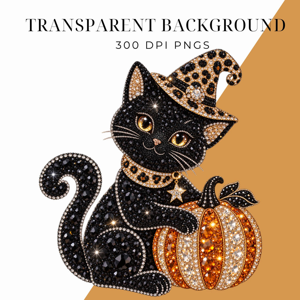Halloween rhinestone design bundle, PNG, preview 2 of 8