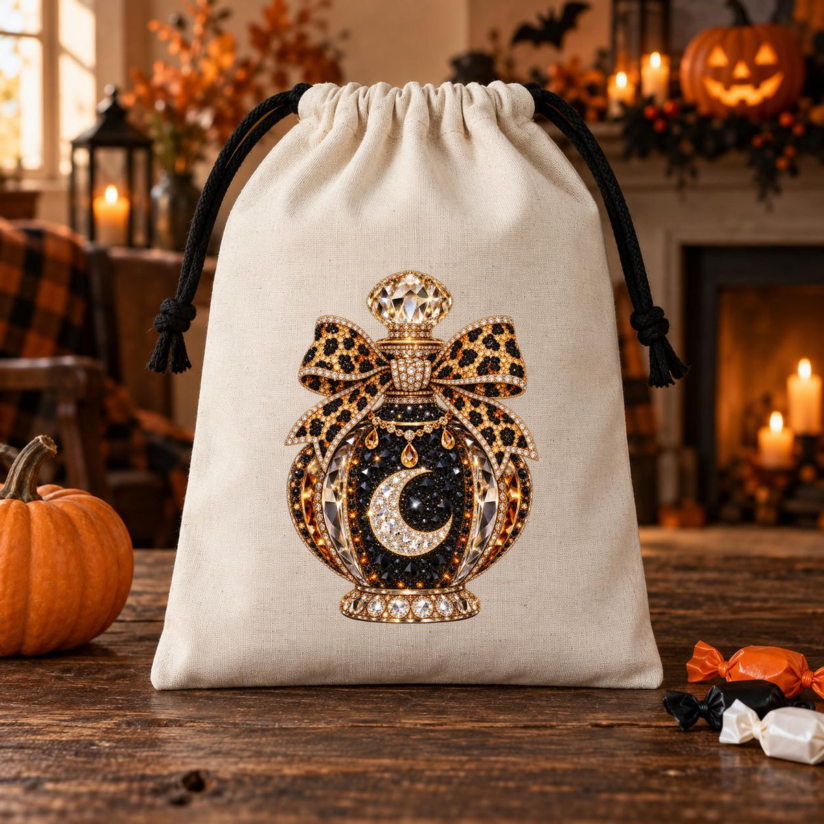 Halloween rhinestone design bundle, PNG, preview 5 of 8